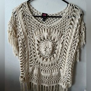Girls handmade crochet sweater